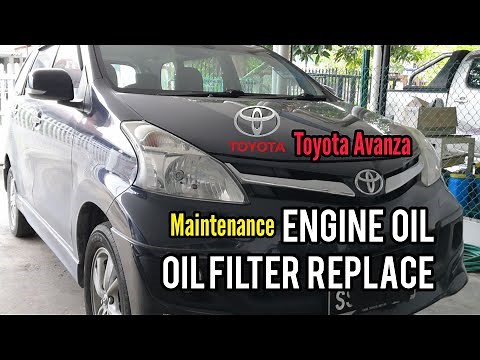 Toyota Avanza 2013 auto Engine Oil and Oil Filter change maintenance