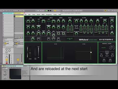 Roland System-1 Editor and Sound Bank as VST and Standalone