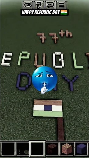 Happy Republic day 🇮🇳 #minecraft #shorts.