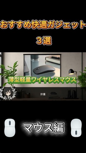 【神マウス】おすすめ快適ガジェット 3選～薄型軽量ワイヤレスマウス～