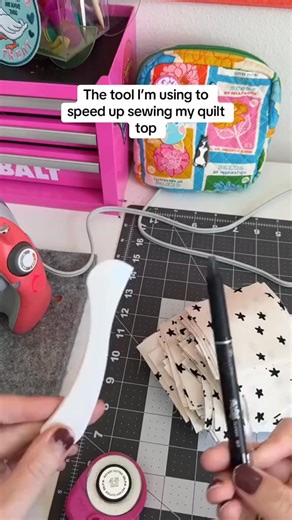 Using 1/4” seam tape to speed up sewing my quilt top! Get it here: https://quiltingcrafthub.com/products/diagonal-seam-tape-for-sewing-straight #quilting #quilts #quiltersoftiktok #quilttok #sewingforyoupage #sewing #viral #fypシ゚ | Quilt Patterns PDF