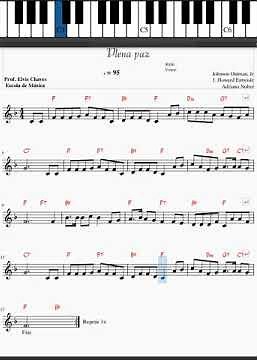 🎼 Plena paz - 2972 - Partitura - Harpa Cristã - Hino 3