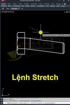 How to use the STRETCH command in AutoCAD in detail from A to Z