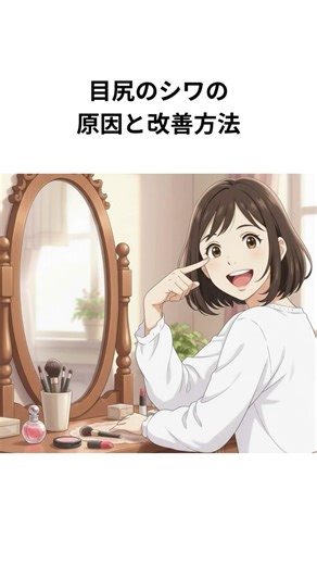 目尻のシワの原因と改善方法