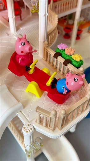 Asmr satisfying car peppa pig toy review #asmr #toys #shorts