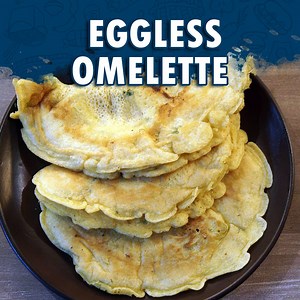 Vegetarians try this Eggless Omelette Recipe today🥘 | Wirally Food