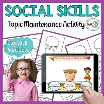 Topic Maintenance Speech Therapy | Conversational Social Skills