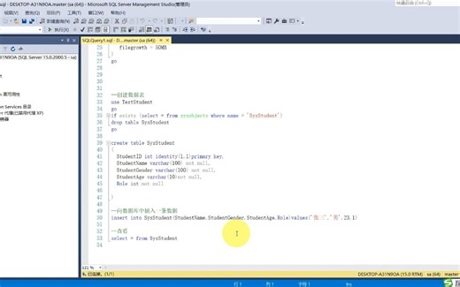 SQLServer编程与C#联合第(2)节