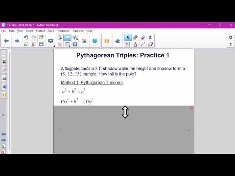 Pythagorean Triples Practice 1