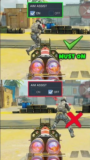 ✅ Best AIM ASSIST SETTING in CODM BR 🔥💯 Codmobile Tips and Tricks #shorts #codmbr #codmiphone