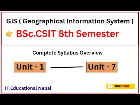 GIS Syllabus Overview in Nepali | BSc.CSIT 8th Semester | Easy Explanation