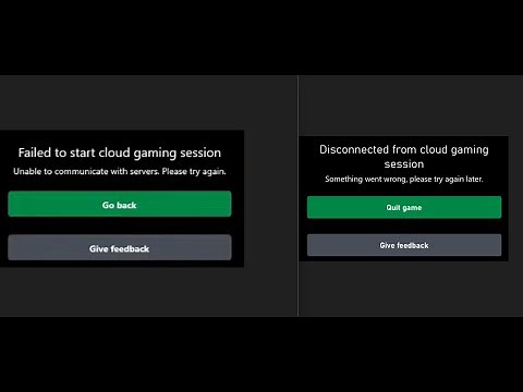 Fix Error Failed To Start Cloud Gaming Session/Disconnected from Cloud Gaming Session