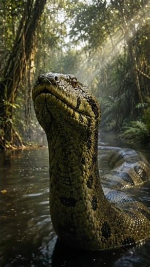 🐍 The Giant Green Anaconda of the Amazon | World's Heaviest Snake @BurrowCam-i3c