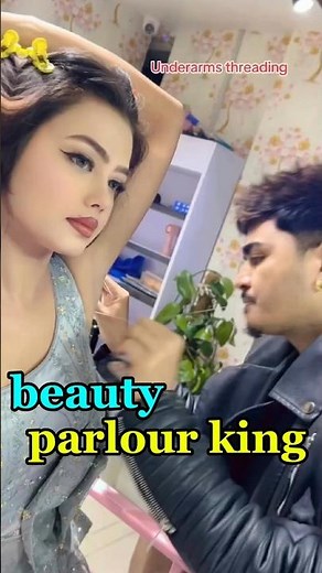 beauty parlour King 👑 funny comment #comedy