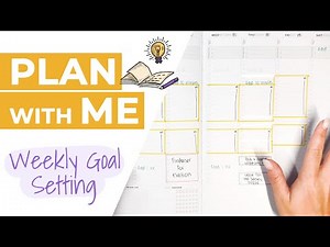 Plan with Me - Weekly Goal Setting ft. Hourly Planner PRO Premium