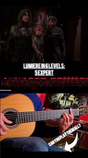 Can You Play Lumière? Beginner → Expert Guitar (6 Levels) [Expert]