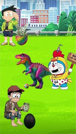 Doraemon đập trứng gà, mở quà liền tay! #doraemon #nobita #hoathinh