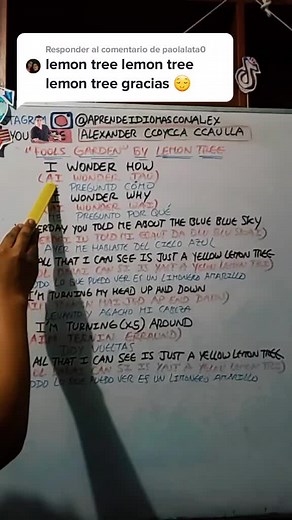 Pronunciación de Lemon Tree en Inglés y Español