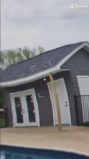 Fully Custom pool shed built by Zion Structures!