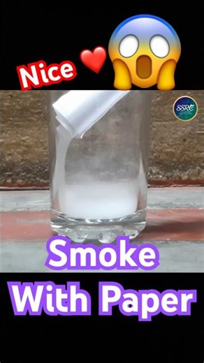 Smoke with Paper | Paper Tricks | Paper vs Fire #tricks #shorts #experiment #paper #fire #smoker