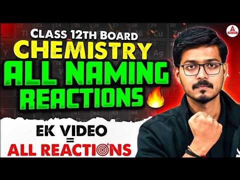 Class 12 Chemistry All Naming Reactions Explained | Board Exam Chemistry & NEET 2026 Preparation