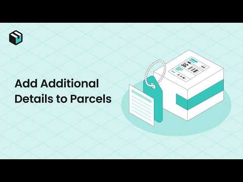 Add additional Details to Parcels | Web Tutorial