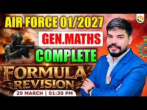 Airforce Gen. Maths Formula | Maths Formula for Airforce / Airforce Previous Year Question