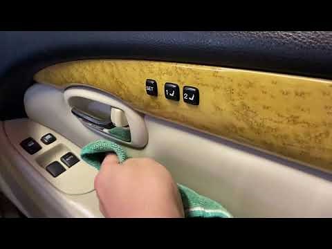 Lexus SC 430 leather seat touch up dye restoration, ecru leather interior