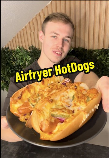 Schnelles Hot Dog Rezept aus dem Airfryer