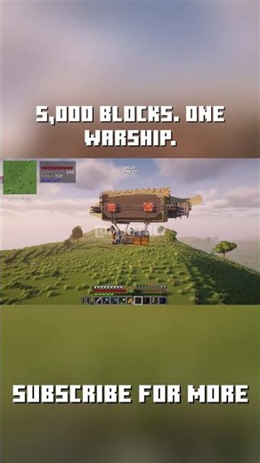 Minecraft RTX 5000+ Blocks WARSHIP Travel 350+ MODS (MCATRIX WORLD #11) SHORT 13
