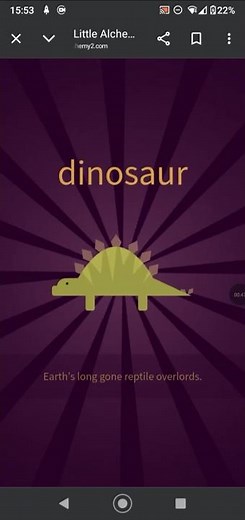 How to make Dinosaur in Little Alchemy 2!