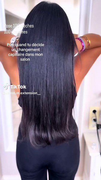 Changement capillaire avec extensions et coloration