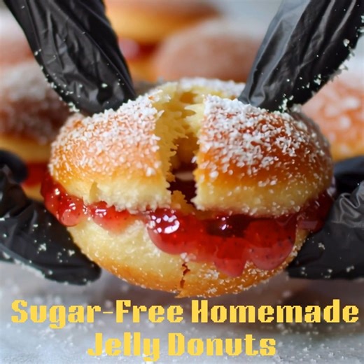 5.8K views · 75 reactions | Sugar-Free Homemade Jelly Donuts ...