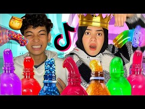 We tried the hardest TikTok recipes!! 😱🍯🍭 | My hand got burned 🥺🔥🏥