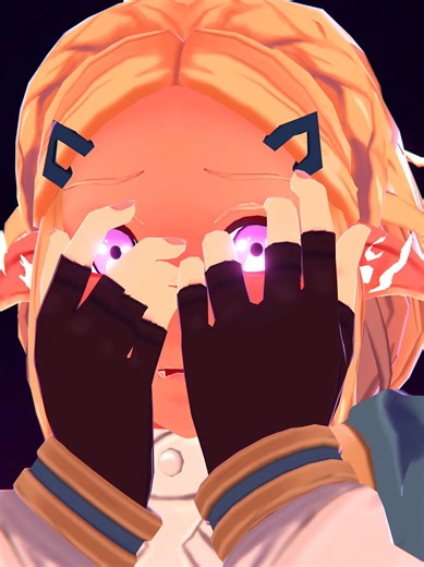 spent the last week basically locked in learning ucupaint and custom 2d vfx just for these Zelda expressions lol.. but progress feels good #zelda #nyxaniry #3danimation Cr: Zelda base by @artstoff (reworked body/geometry & custom expressions by me) Korok by @gurjasstudios / Sketchfab. (Fully rigged shape keys by me)