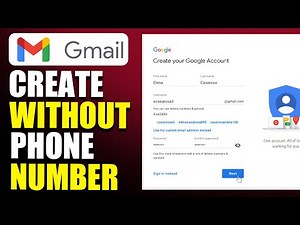 How To Create Gmail Account Without Phone Number