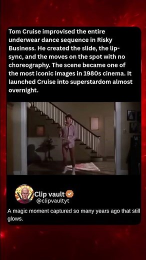 TOM CRUISE Improvised His Iconic Dance Scene 🎬