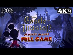 Disney's Castle of Illusion: Starring Mickey Mouse (PC) - Full Game 4K60 Walkthrough (100%) - NC