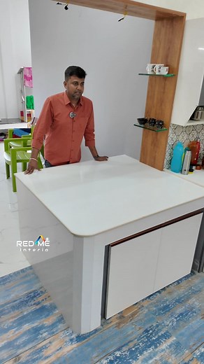 “New UPVC Kitchen Trend | Luxury Breakfast Counter Model 💫” Redme Interio ✅ 95007 48804 99524 30242 95665 53450 ##interiordesign #redmeinterio #homedecor #livingroom #upvcinteriors #homerenovation #kitchendesign #upvchomeinterior #breakfastcounterdesign | Redme Interior Designers