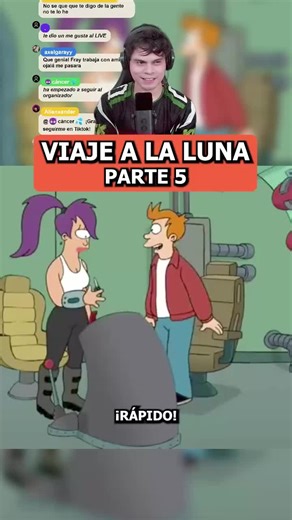 Fry por fin llega al parque de diversiones en la Luna