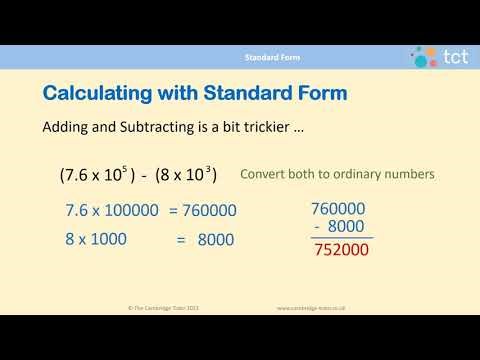 Standard Form 4: How to Add and Subtract with Standard Form