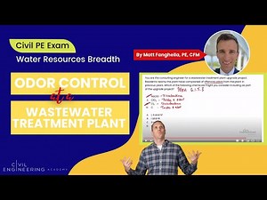 Civil PE Exam – Water Resources Breadth – Odor Control at a Wastewater Treatment Plant