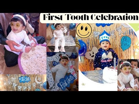 Grand Celebration 😍 for First Tooth IRHA ||Distribution & Celebration ideas 🏃🥰