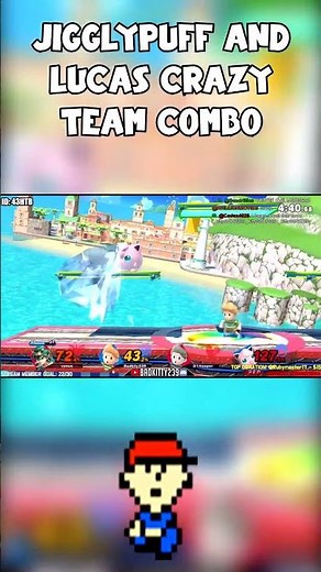 Jigglypuff and lucas crazy team combo #shorts #smashbrosultimate #nintendoswitch #ssbu