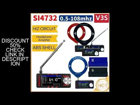 Upgraded V3S AMNVOLT Mini SI4732 DSP Radio Receiver FM AM SSB LSB USB Full Band Pocket Radio with Hi