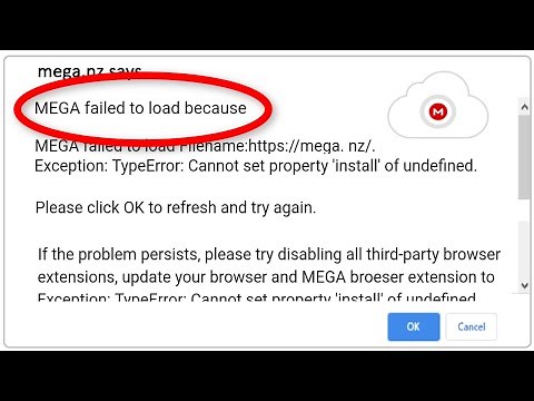 How To Fix Mega.nz says || This Site Says MEGA Failed To Load Because Error On Chrome Browser
