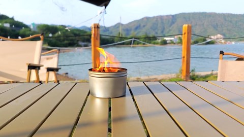 Portable Campfire, Smores Fire Pit, 3-5 Hours of Burn Time, No Embers-No Hassle, Portable Fire Pit for Party Camping Picnics and More