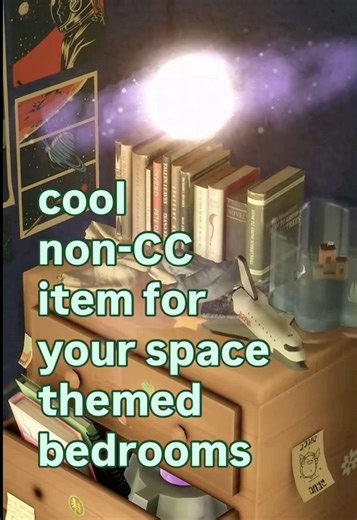 side note, I myself love astronomy a lot. Especially like the philosophical side of things, there’s something comforting in questioning our existence haha… #sims4 #sims4cc #sims4mods #sims4build #simstok