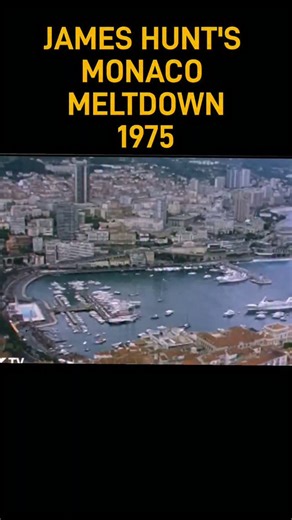 Historical Sports Goon on Instagram: "Flashback to 1975, when legendary race car driver James Hunt got his wires crossed after a crash at the Monaco GP. Don't forget to follow Historical Sports Goon for more retro sports-related content #f1 #racing #sports #reels"