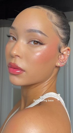 Light Spring Makeup Look Tutorial | No Foundation Base